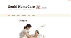 Desktop Screenshot of genkihomecare.org